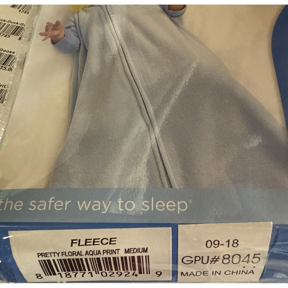 Halo SleepSack Original Wearable Blanket Blue Fleece Back Is Best M 6-12 Months - Picture 2 of 5